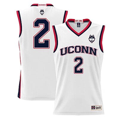 Tristen Newton Jersey #2 UConn Huskies College Basketball White