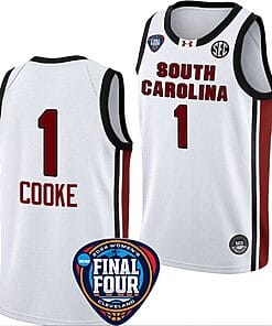 Zia Cooke Jersey #1 South Carolina Gamecocks Basketball 2024 NCAA March Madness Final Four White