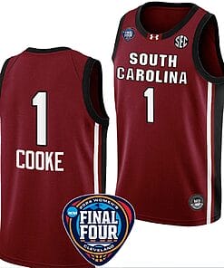 Zia Cooke Jersey #1 South Carolina Gamecocks Basketball 2024 NCAA March Madness Final Four Garnet
