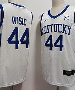 Zvonimir Ivisic Jersey #44 Kentucky Wildcat College Basketball Stitched White