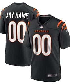 Custom Cincinnati Bengals Jersey Game Black