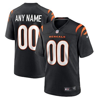 Custom Cincinnati Bengals Jersey Game Black