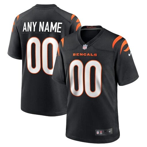 Custom Cincinnati Bengals Jersey Game Black