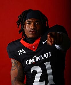 Cincinnati Bearcats Corey Kiner Jersey #21 Black 2023 Replica College Football