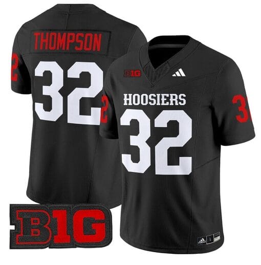 Anthony Thompson Jersey #32 Indiana Hoosiers Vapor Limited Football Black