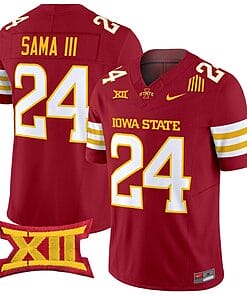 Abu Sama III Jersey #24 Iowa State Cyclones Vapor Limited College Football Stitched Cardinal