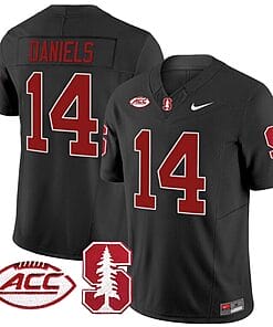 Ashton Daniels Jersey #14 Stanford Cardinal Vapor Limited College Football Stitched Black