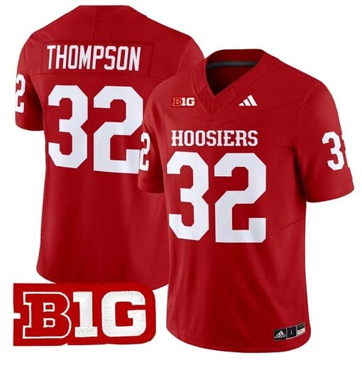 Anthony Thompson Jersey #32 Indiana Hoosiers Vapor Limited Football Crimson