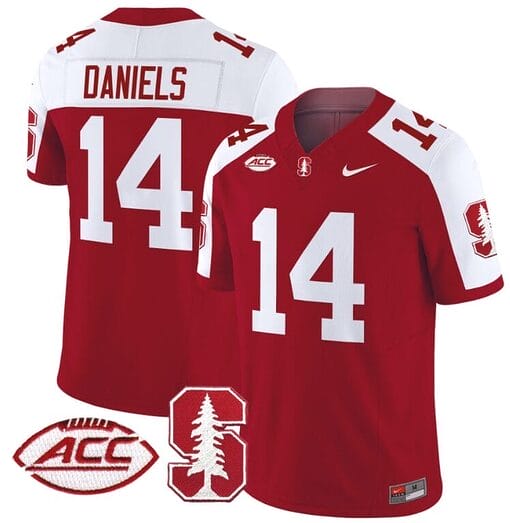 Ashton Daniels Jersey #14 Stanford Cardinal Vapor Limited College Football Stitched Crimson Alternate