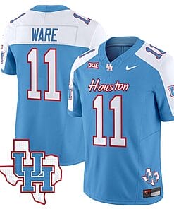 Andre Ware Jersey #11 Houston Cougars Oilers Jersey Inspired Vapor College Football Limited Stitched Blue Alternate