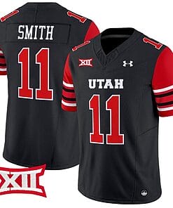 Alex Smith Jersey #11 Utah Utes Vapor Limited College Football Stitched Black