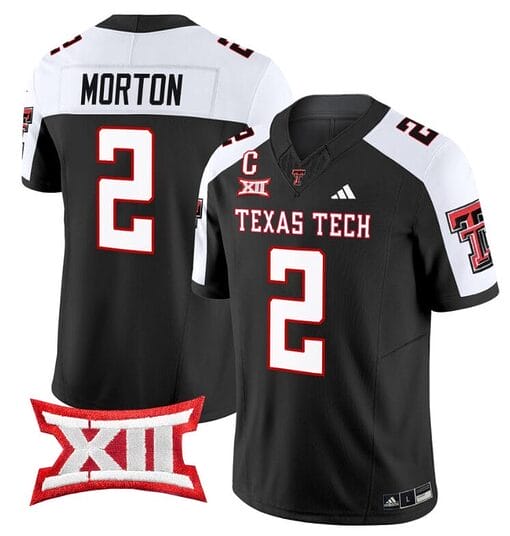 Behren Morton Jersey #2 Texas Tech Red Raiders Vapor Limited Football Black Alternate