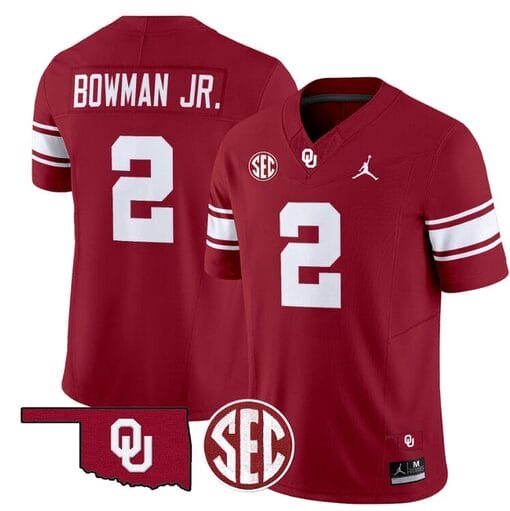 Billy Bowman Jr Jersey #2 Oklahoma Sooners Football Throwback Vapor Limited Stitched Crimson