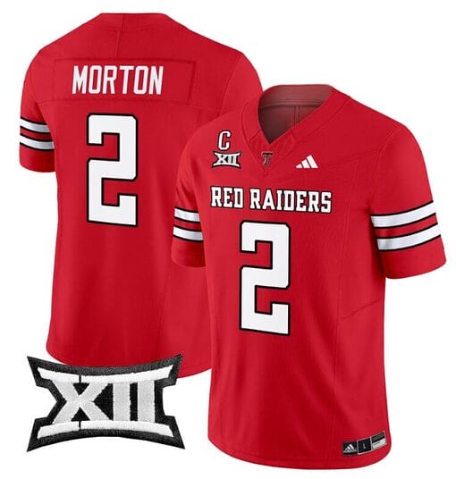 Behren Morton Jersey #2 Texas Tech Red Raiders Vapor Limited Football Red