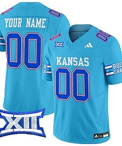 Custom Kansas Jayhawks Jersey Name and Number 2024 Vapor College Football Vapor Limited Old Ku