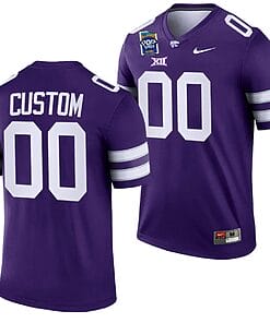 Custom Kansas State Jersey Name and Number 2023 Pop-Tarts Bowl Football Purple