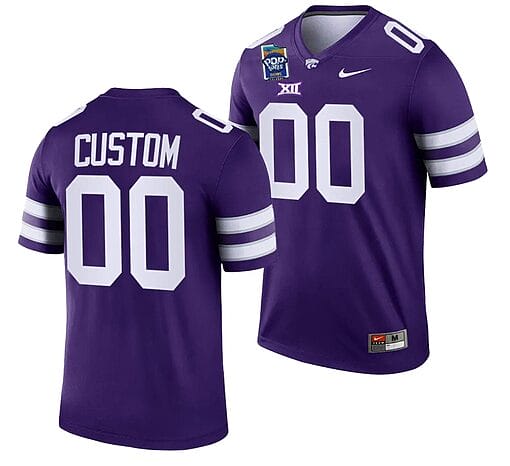 Custom Kansas State Jersey Name and Number 2023 Pop-Tarts Bowl Football Purple
