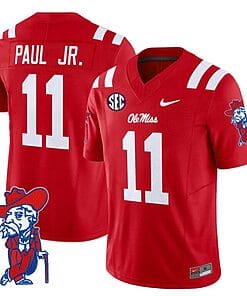 Chris Paul Jr Jersey #11 Ole Miss Rebels Vapor Limited College Football Stitched Red