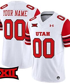 Custom Utah Utes Jersey Name and Number Vapor Limited College Football Stitched White