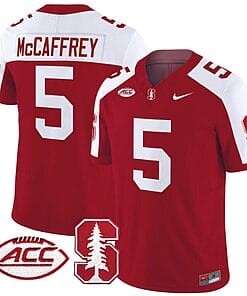 Christian McCaffrey Jersey #5 Stanford Cardinal Vapor Limited College Football Stitched Crimson Alternate