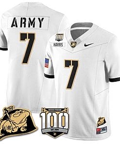 Champ Harris Jersey #7 Army Black Knights Vapor Limited College Football Stitched White
