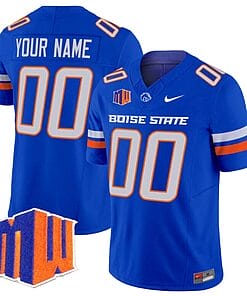 Custom Boise State Broncos Jersey Name and Number Vapor Limited College Football Stitched Royal