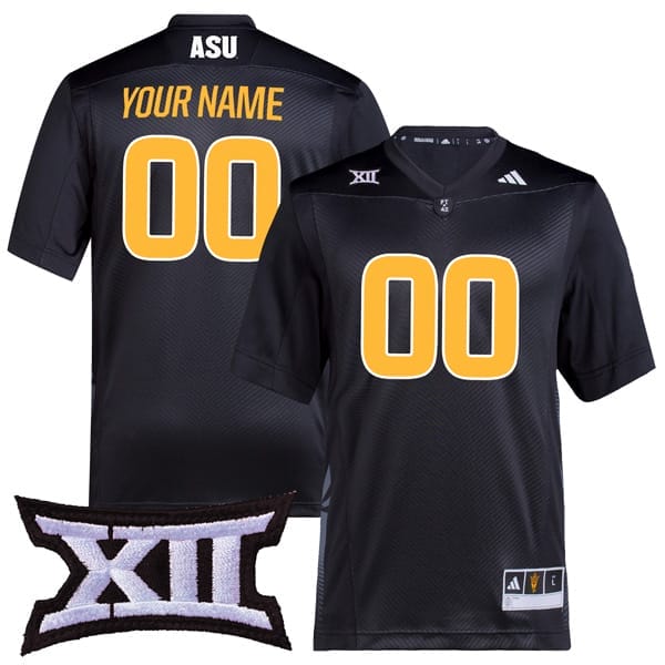 Custom Arizona State Sun Devils Jersey Name and Number College Football Black Premier All Stitched