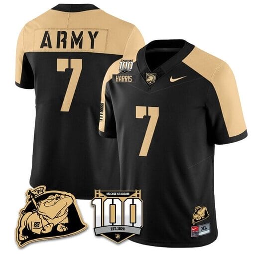 Champ Harris Jersey #7 Army Black Knights Vapor Limited College Football Stitched Black Alternate