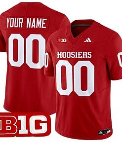 Custom Indiana Hoosiers Jersey Name and Number Vapor Limited Football Crimson