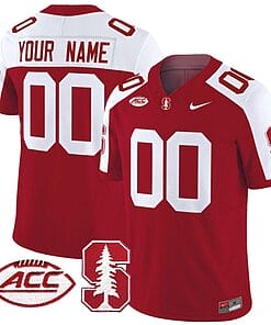 Custom Stanford Cardinal Jersey Name and Number Vapor Limited College Football Stitched Crimson Alternate