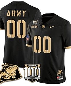 Custom Army Black Knights Jersey Name and Number Vapor Limited College Football Stitched Black