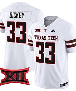 Cameron Dickey Jersey #33 Texas Tech Red Raiders Vapor Limited Football White