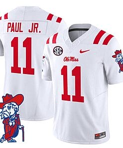 Chris Paul Jr Jersey #11 Ole Miss Rebels Vapor Limited College Football Stitched White