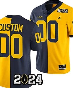 Custom Michigan Wolverines Jersey Name and Number 2024 Football National Championship Playoff Mazie