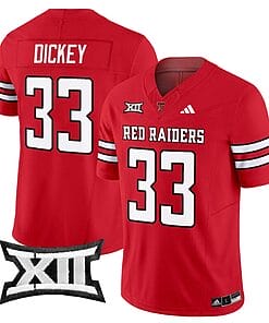 Cameron Dickey Jersey #33 Texas Tech Red Raiders Vapor Limited Football Red