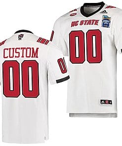 Custom NC State Jersey Name and Number 2023 Pop-Tarts Bowl Football White