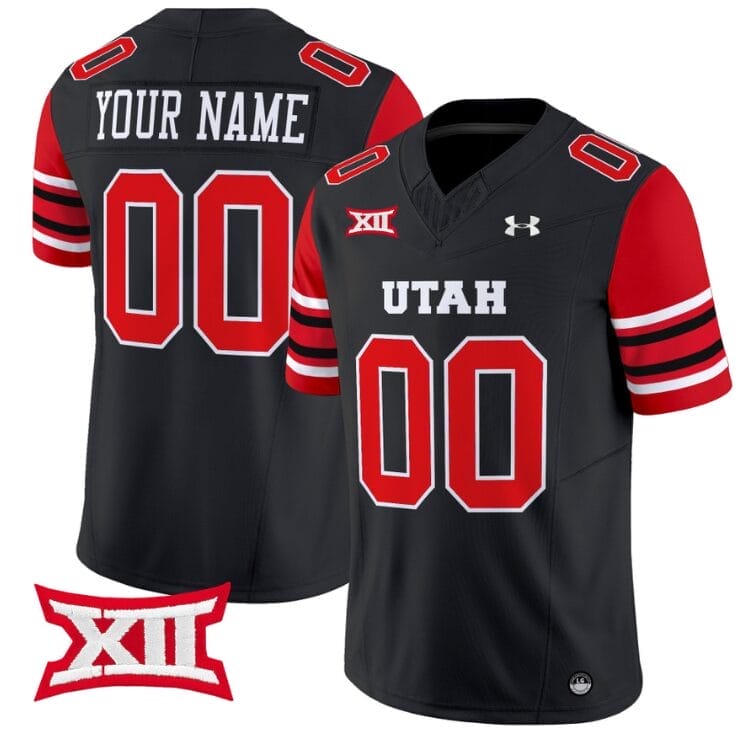 Custom Utah Utes Jersey Name and Number Vapor Limited College Football Stitched Black