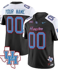 Custom Houston Cougars Jersey Name and Number Inspired Vapor College Football Limited All Stitched Black Alternate