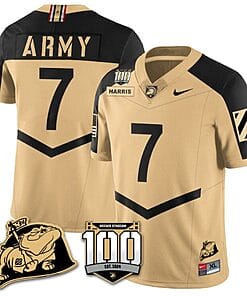 Champ Harris Jersey #7 Army Black Knights Vapor Limited College Football Stitched Gold Alternate