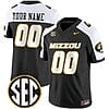 Custom Missouri Tigers Jersey Name and Number College Football Alternate Black Vapor F.U.S.E Limited All Stitched