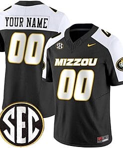 Custom Missouri Tigers Jersey Name and Number College Football Black Vapor F.U.S.E Limited All Stitched