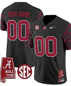 Custom Alabama Crimson Tide Jersey Name and Number Vapor College Football Limited Stitched Black