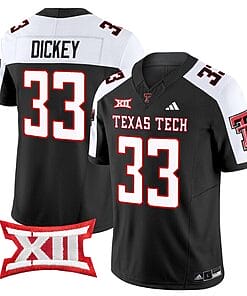 Cameron Dickey Jersey #33 Texas Tech Red Raiders Vapor Limited Football Black Alternate