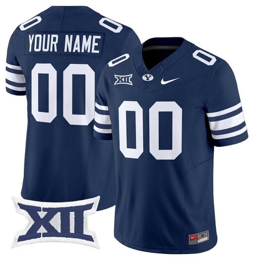 Custom BYU Cougars Jersey Name and Number Vapor Limited College Football Stitched Navy