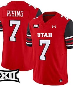 Cameron Rising Jersey #7 Utah Utes Vapor Limited College Football Stitched Red