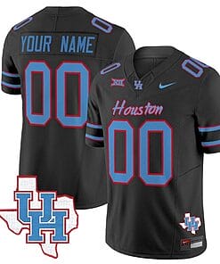 Custom Houston Cougars Jersey Name and Number Inspired Vapor College Football Limited All Stitched Black