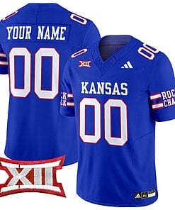 Custom Kansas Jayhawks Jersey Name and Number 2024 Vapor College