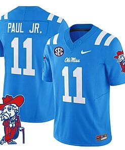 Chris Paul Jr Jersey #11 Ole Miss Rebels Vapor Limited College Football Stitched Powder Blue