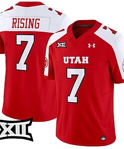 Cameron Rising Jersey #7 Utah Utes Vapor Limited College Football Stitched Red Alternate