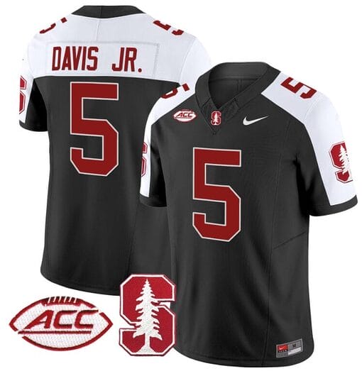 Chris Davis Jr Jersey #5 Stanford Cardinal Vapor Limited College Football Stitched Black Alternate